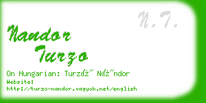 nandor turzo business card